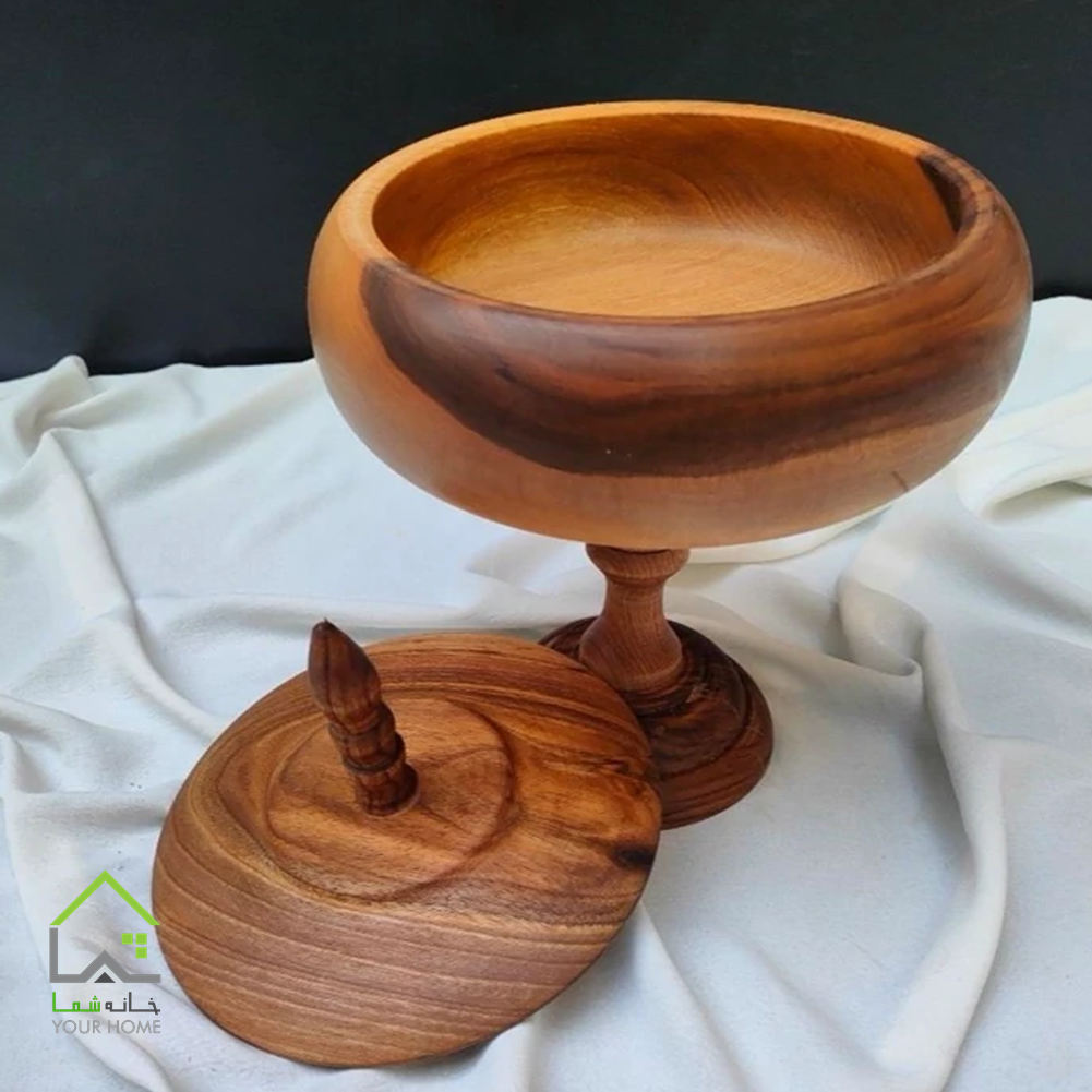 شکلات خوری پایه دار چوبی
